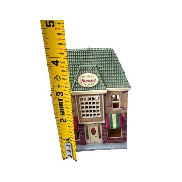Hallmark Nostalgic Houses & Shops Set of 2 Mamas Restorante Italiano Corner Bank - Picture 2 of 6
